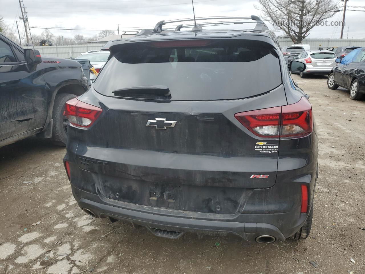 2021 Chevrolet Trailblazer Rs Черный vin: KL79MUSL7MB136076