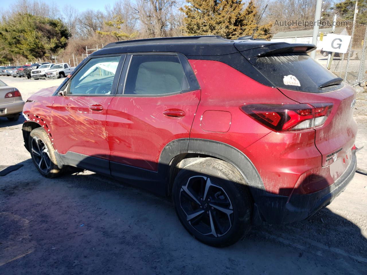 2021 Chevrolet Trailblazer Rs Red vin: KL79MUSLXMB017129