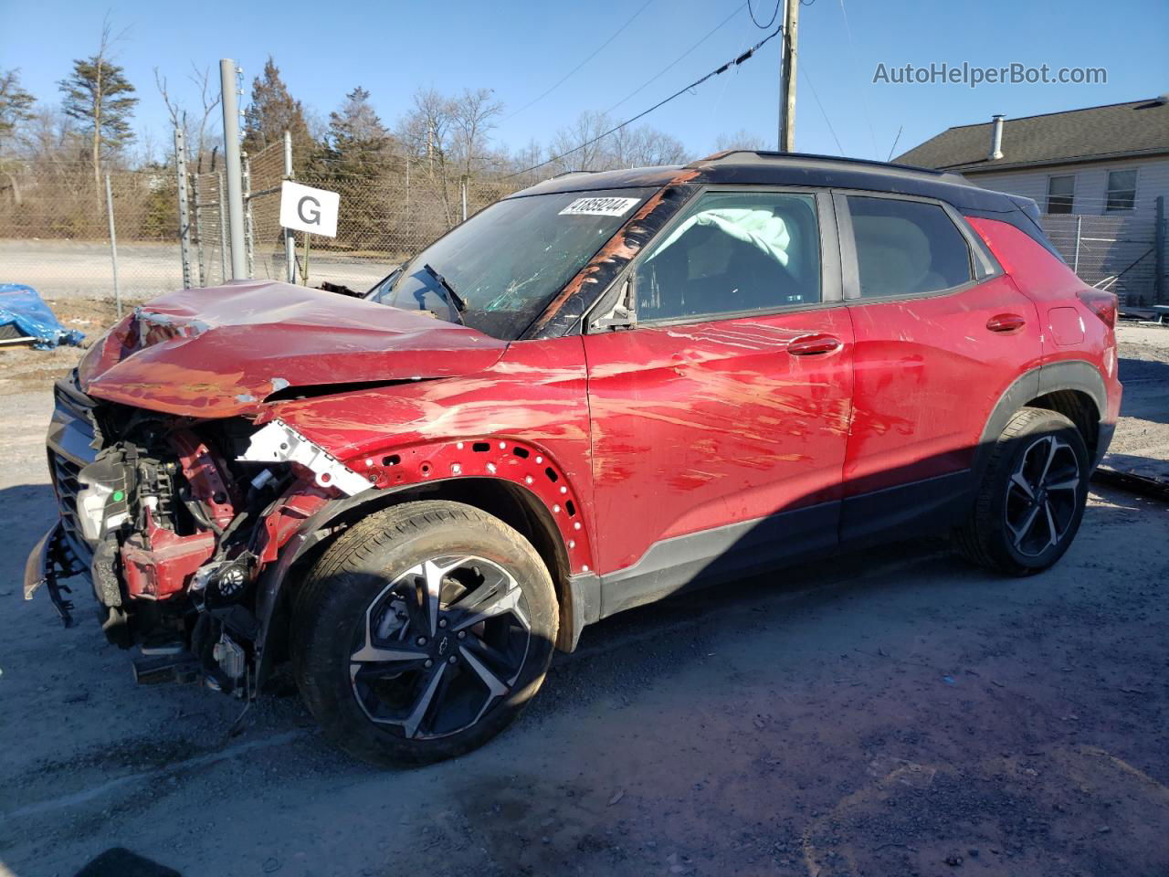 2021 Chevrolet Trailblazer Rs Red vin: KL79MUSLXMB017129