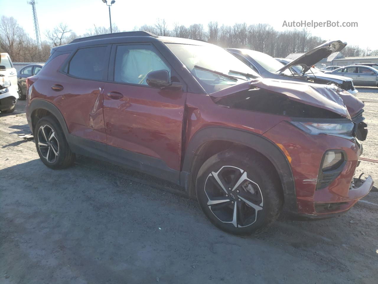 2021 Chevrolet Trailblazer Rs Red vin: KL79MUSLXMB017129