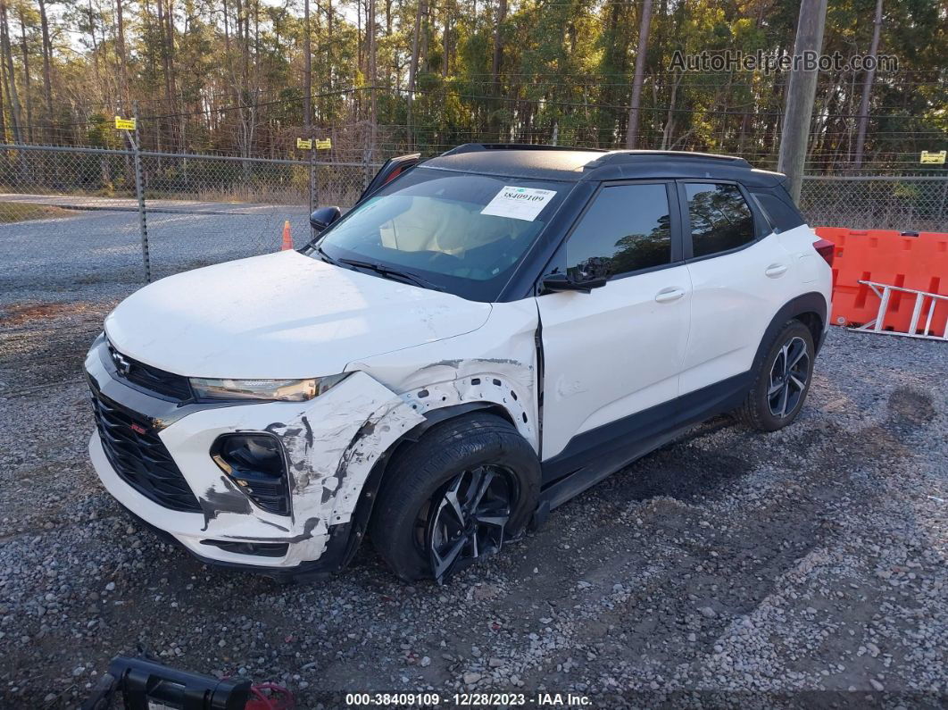 2021 Chevrolet Trailblazer Awd Rs White vin: KL79MUSLXMB113374