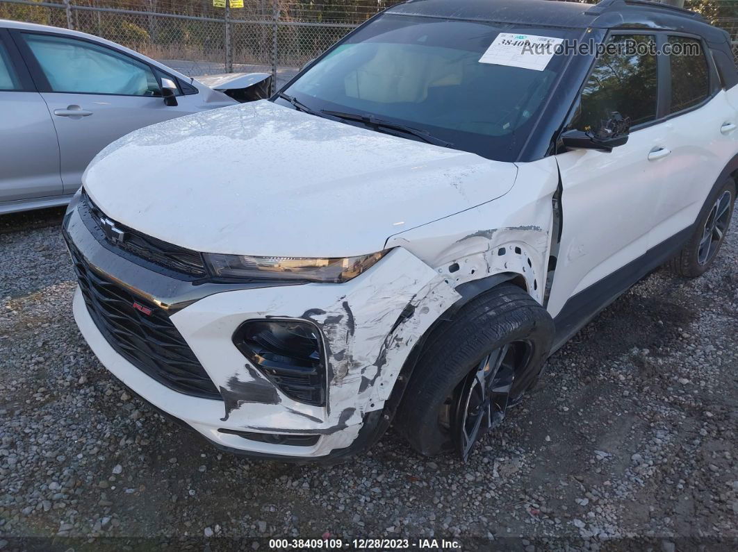 2021 Chevrolet Trailblazer Awd Rs White vin: KL79MUSLXMB113374