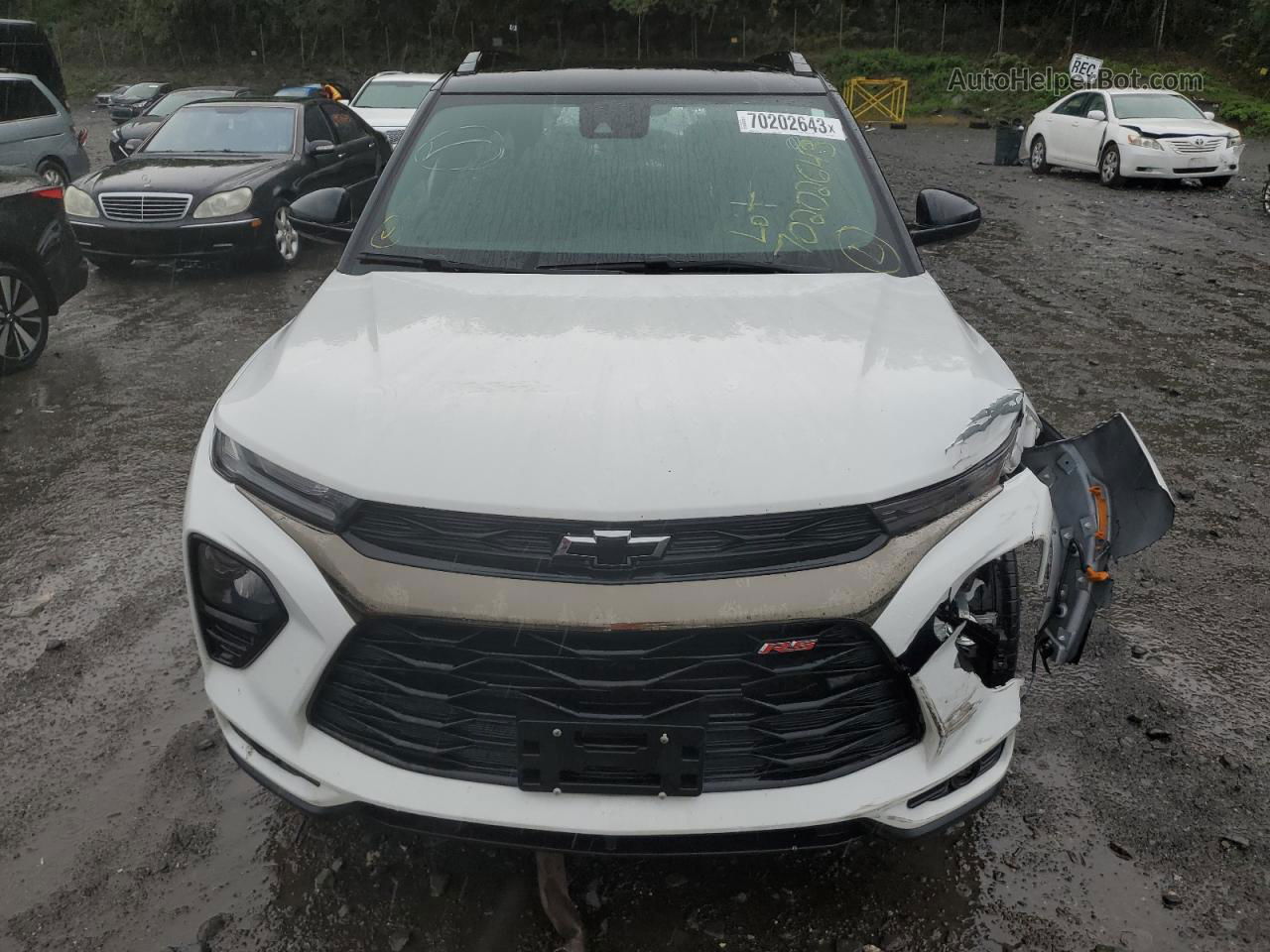 2021 Chevrolet Trailblazer Rs White vin: KL79MUSLXMB115027