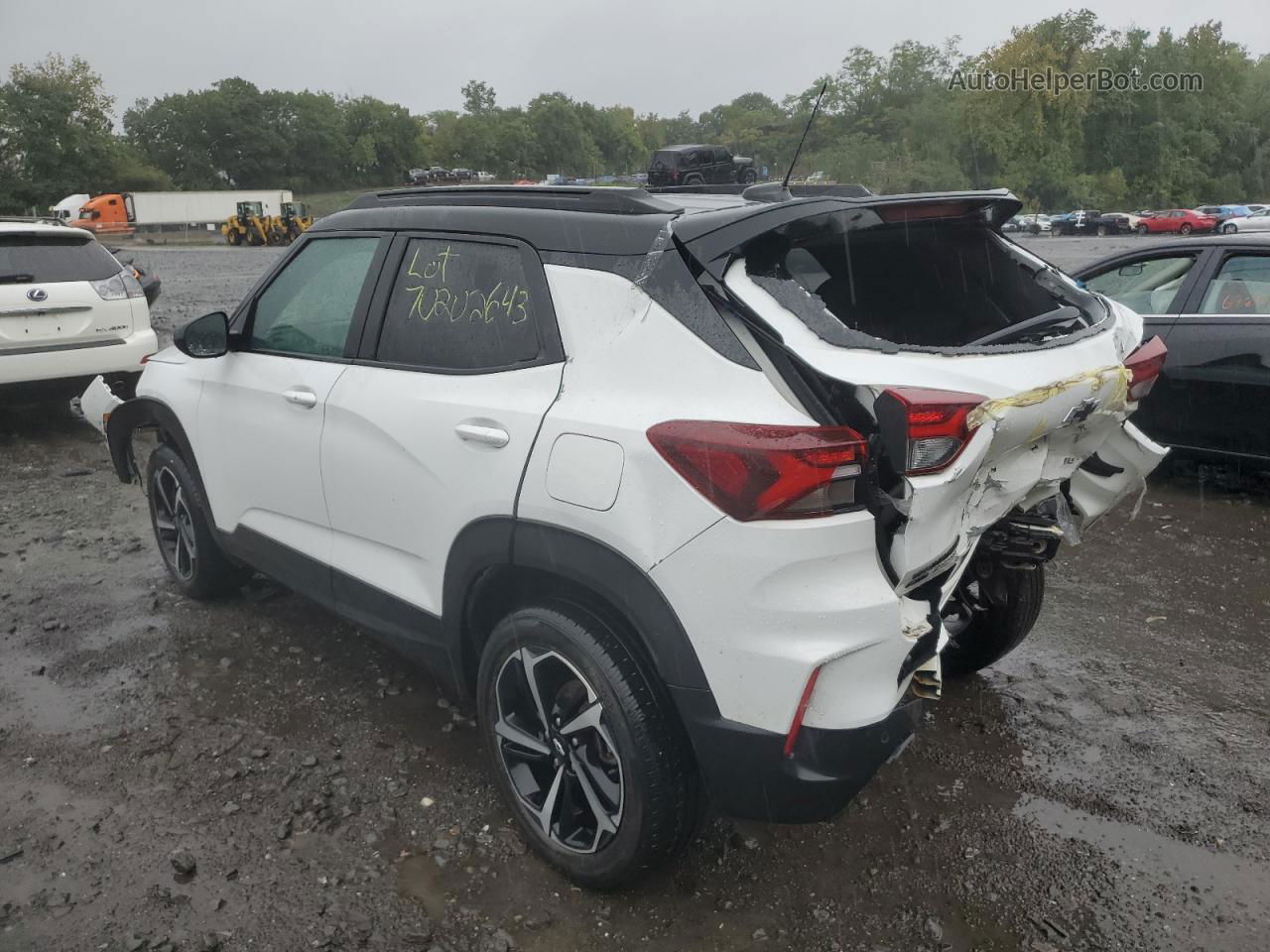 2021 Chevrolet Trailblazer Rs White vin: KL79MUSLXMB115027