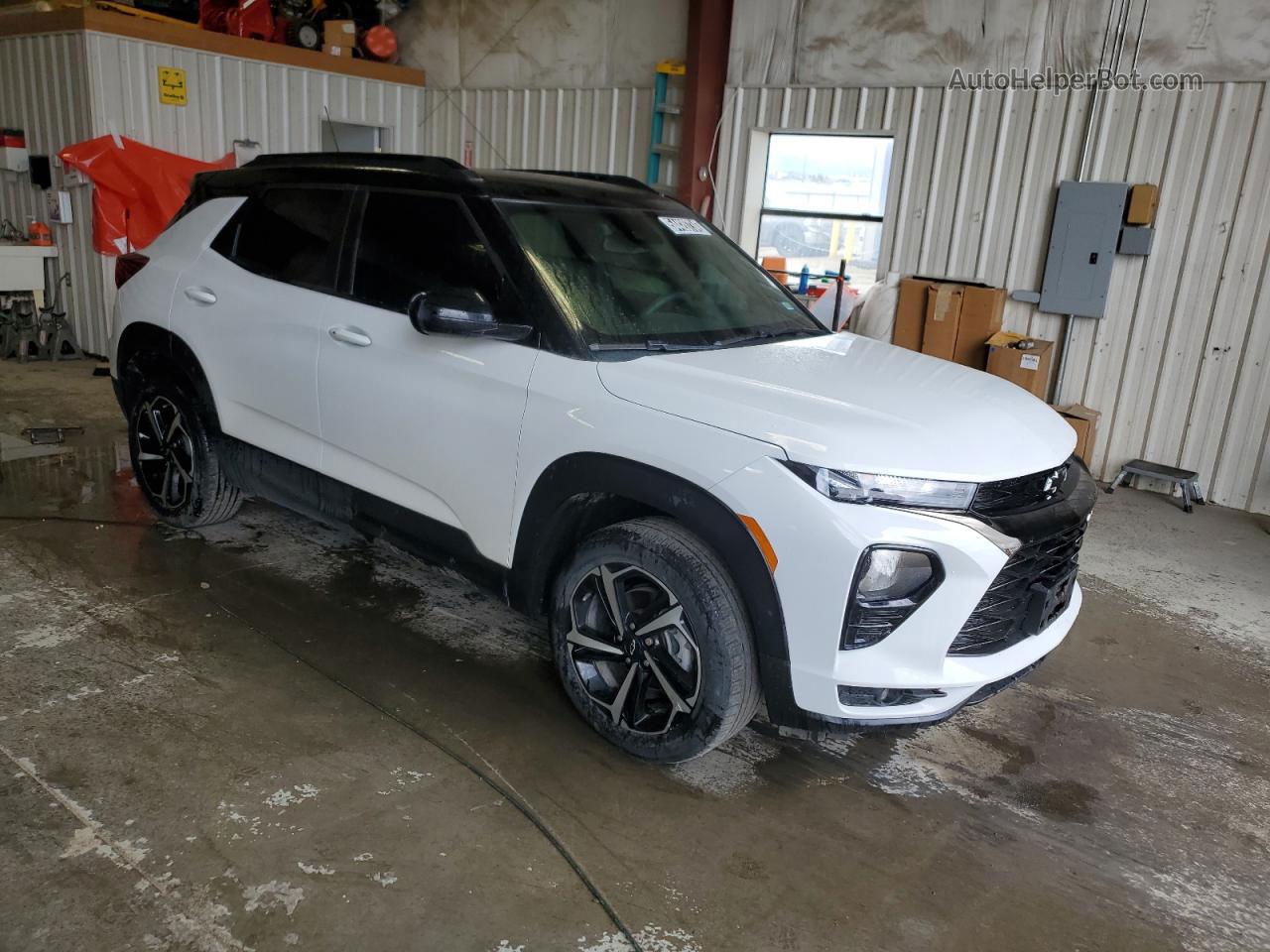 2021 Chevrolet Trailblazer Rs White vin: KL79MUSLXMB157746