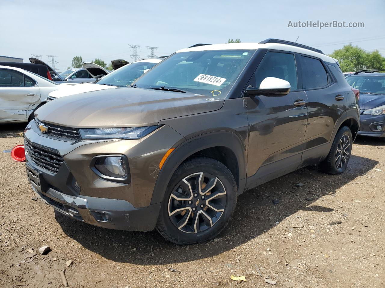 2021 Chevrolet Trailblazer Activ Коричневый vin: KL79MVSL5MB165839