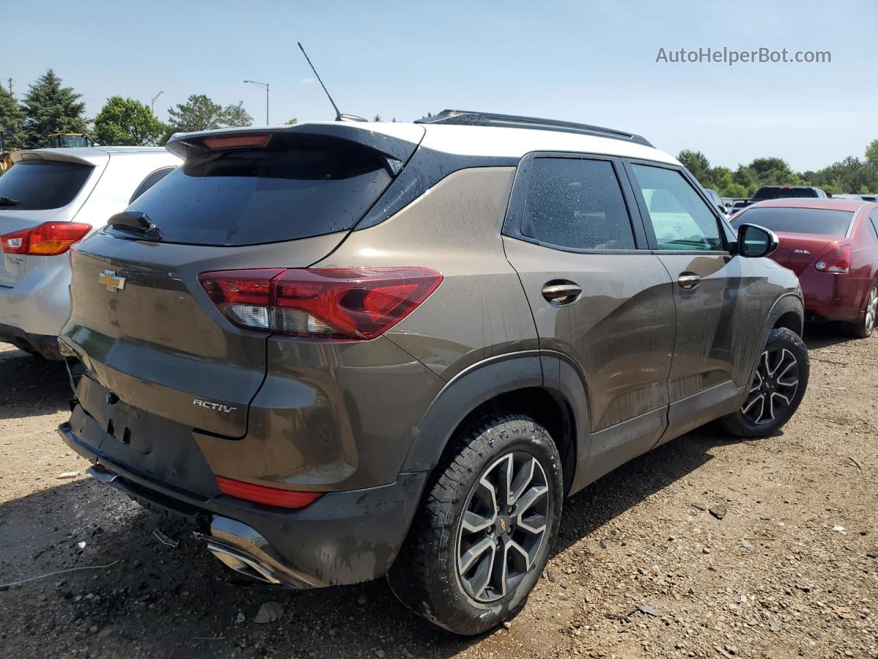 2021 Chevrolet Trailblazer Activ Коричневый vin: KL79MVSL5MB165839