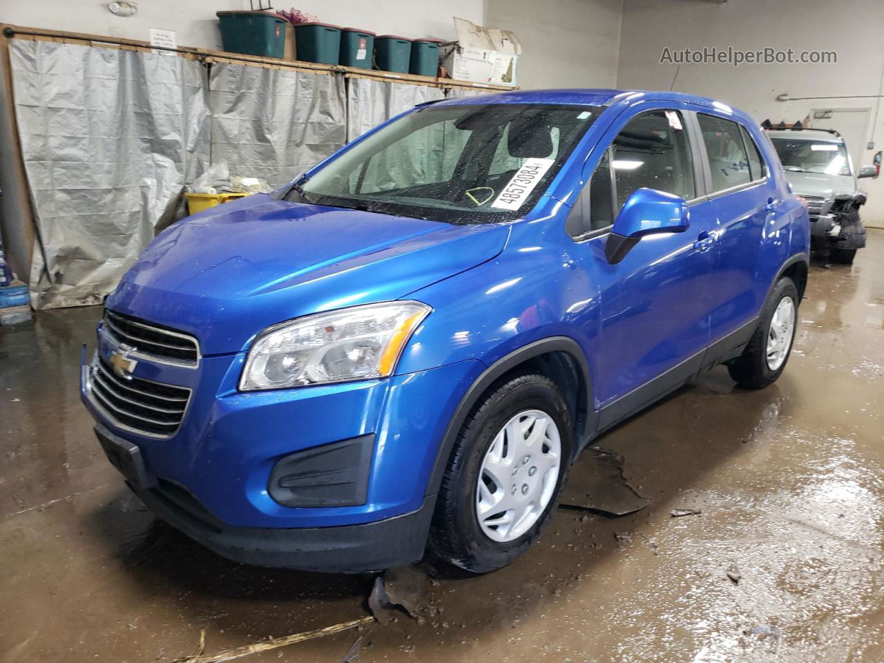 2016 Chevrolet Trax Ls Blue vin: KL7CJKSB0GB678800