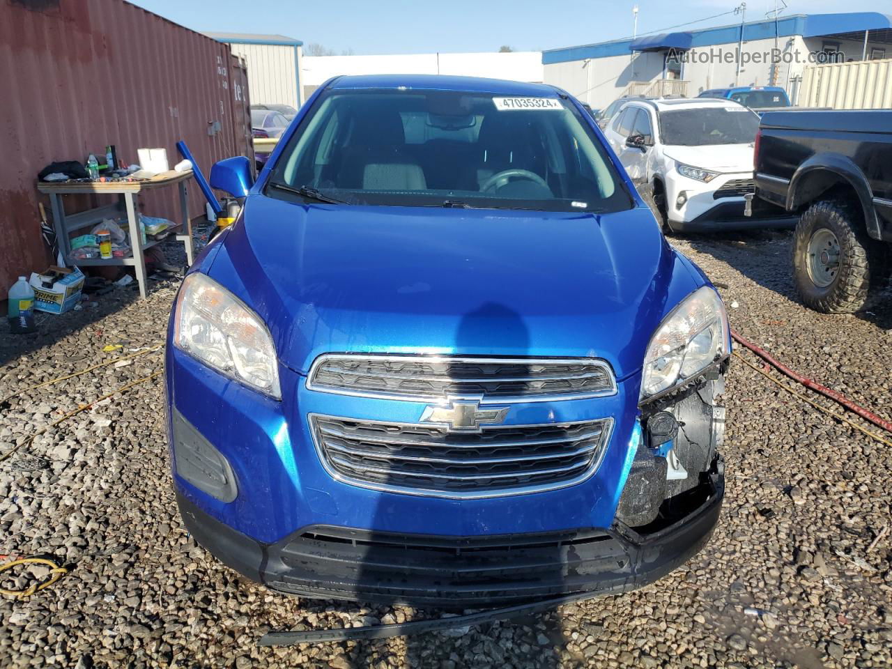 2016 Chevrolet Trax Ls Blue vin: KL7CJKSB0GB760509