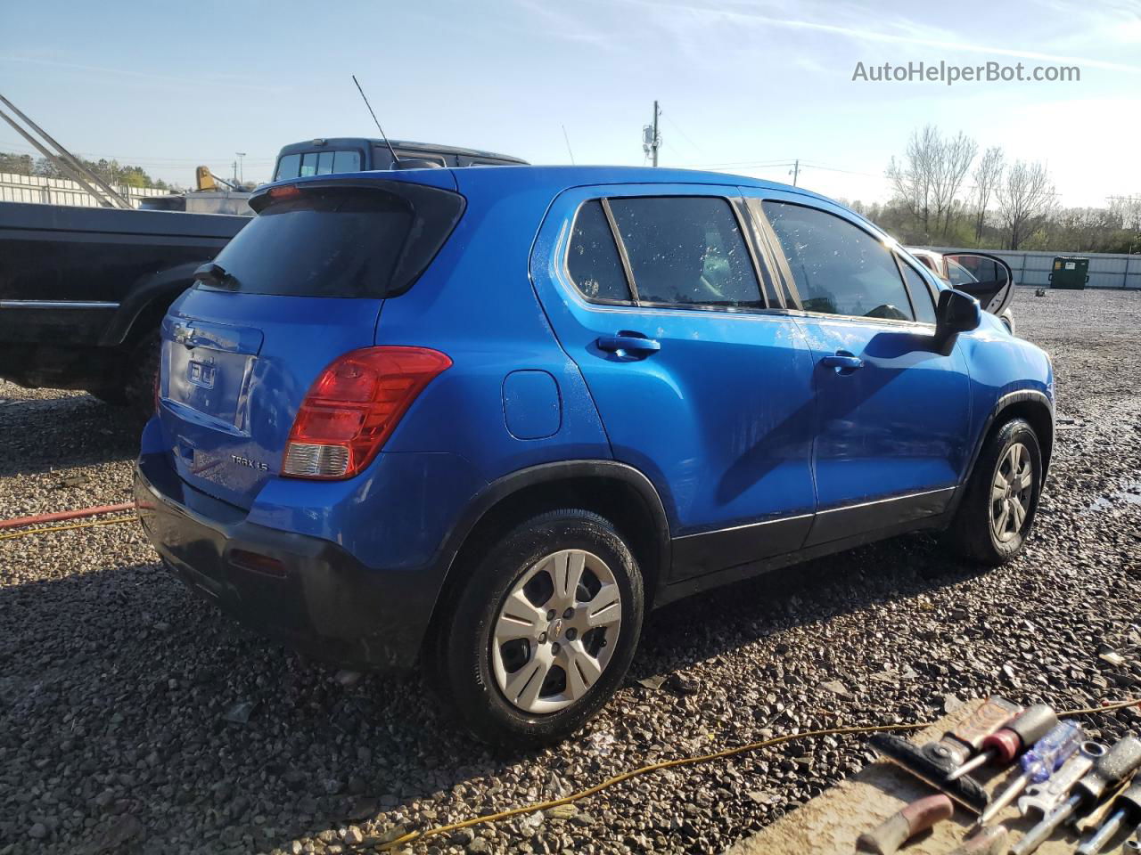 2016 Chevrolet Trax Ls Blue vin: KL7CJKSB0GB760509