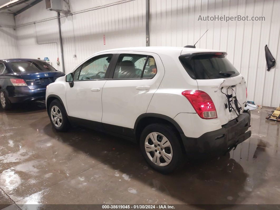 2016 Chevrolet Trax 1ls White vin: KL7CJKSB1GB584862