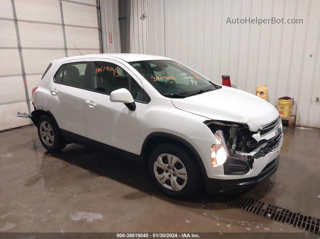 2016 Chevrolet Trax 1ls White vin: KL7CJKSB1GB584862