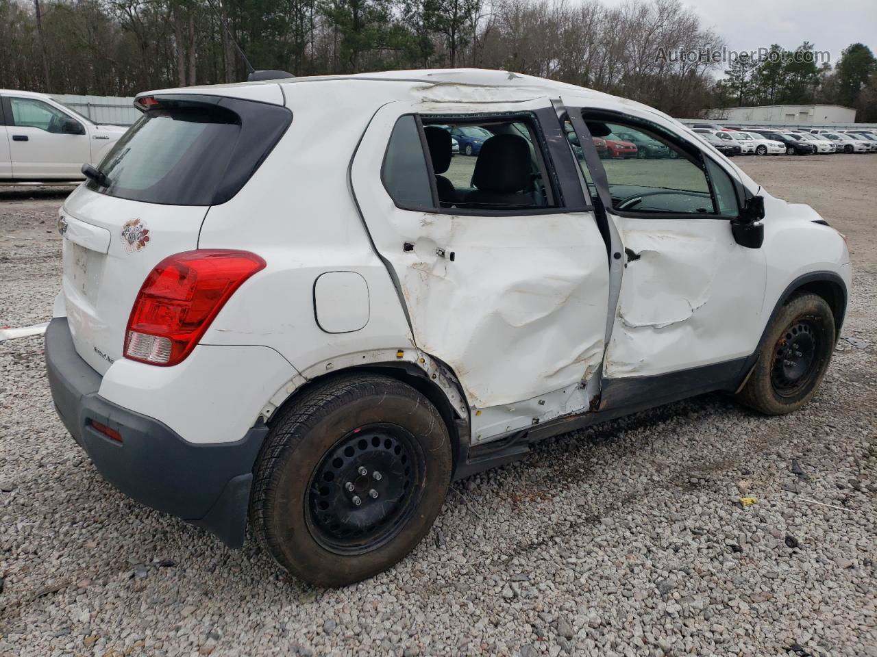 2016 Chevrolet Trax Ls White vin: KL7CJKSB2GB621062