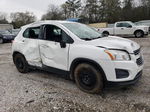 2016 Chevrolet Trax Ls White vin: KL7CJKSB2GB621062