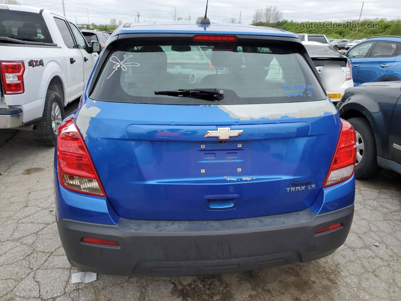 2016 Chevrolet Trax Ls Blue vin: KL7CJKSB2GB702238