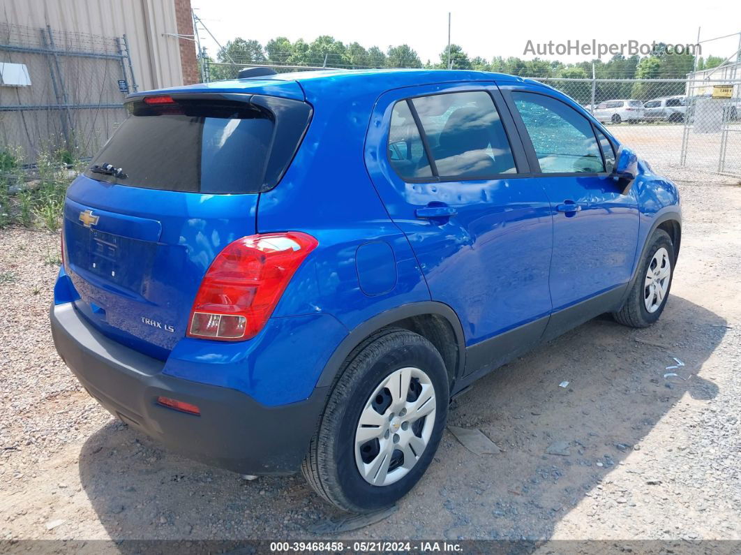 2016 Chevrolet Trax 1ls Blue vin: KL7CJKSB3GB673803