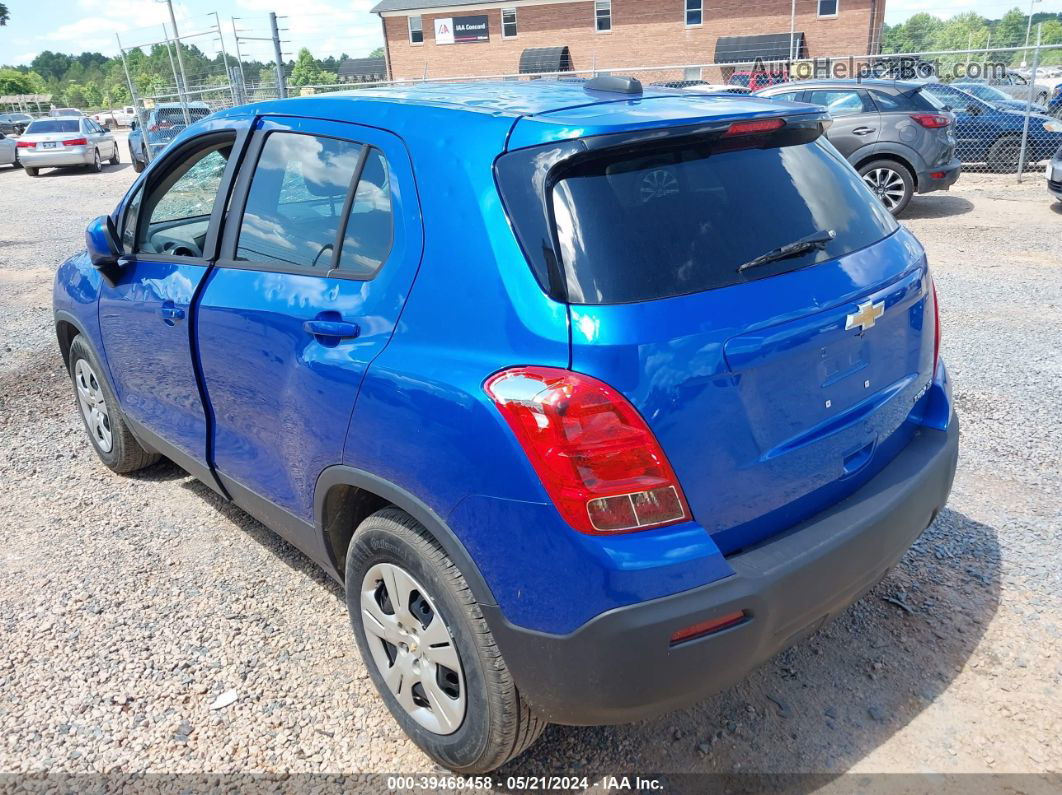 2016 Chevrolet Trax 1ls Blue vin: KL7CJKSB3GB673803