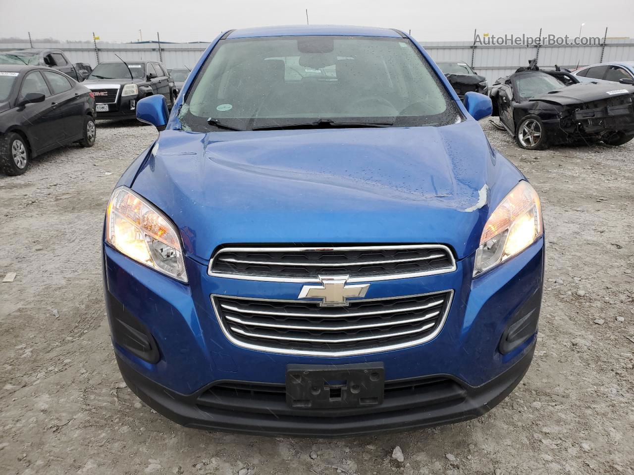 2016 Chevrolet Trax Ls Blue vin: KL7CJKSB3GB752596