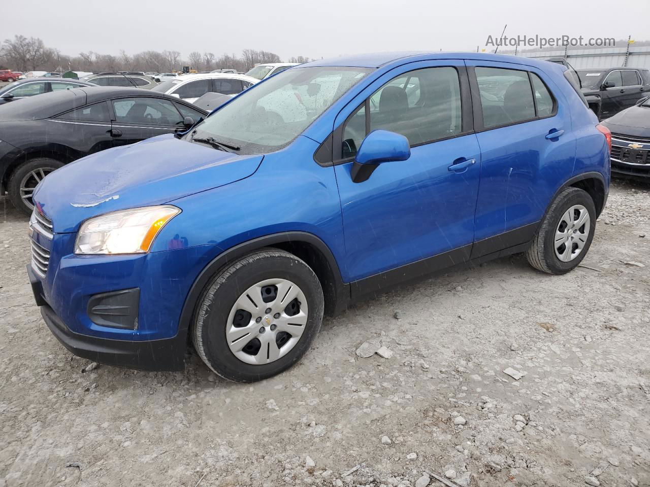 2016 Chevrolet Trax Ls Blue vin: KL7CJKSB3GB752596