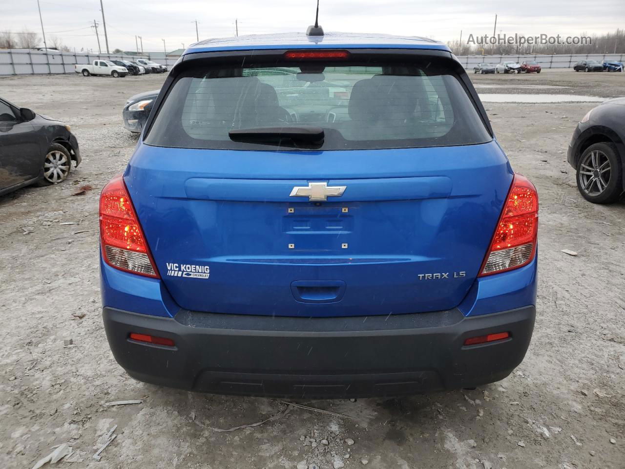 2016 Chevrolet Trax Ls Blue vin: KL7CJKSB3GB752596