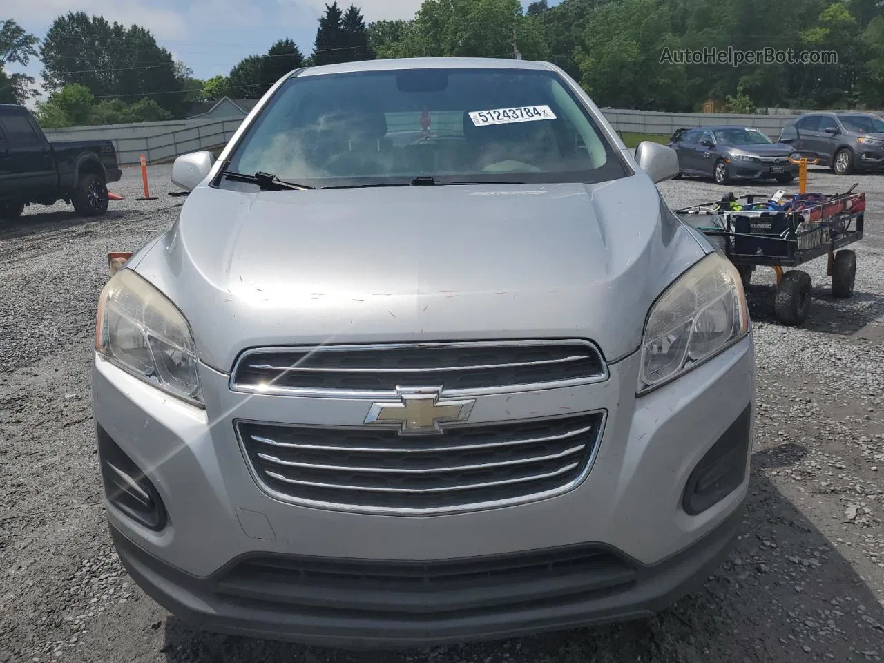 2016 Chevrolet Trax Ls Gray vin: KL7CJKSB4GB671915