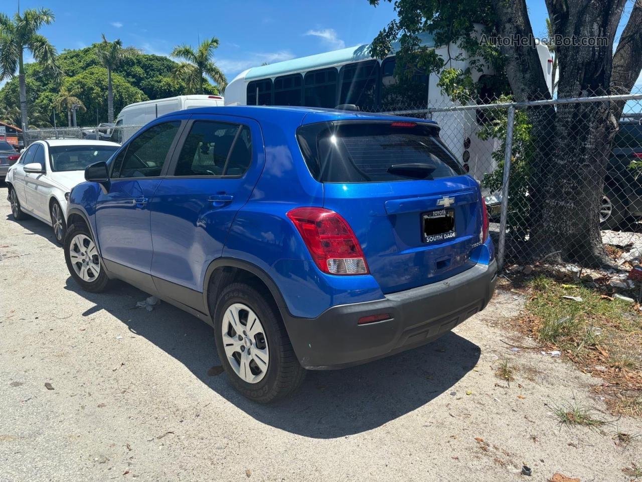 2016 Chevrolet Trax Ls Blue vin: KL7CJKSB6GB757226