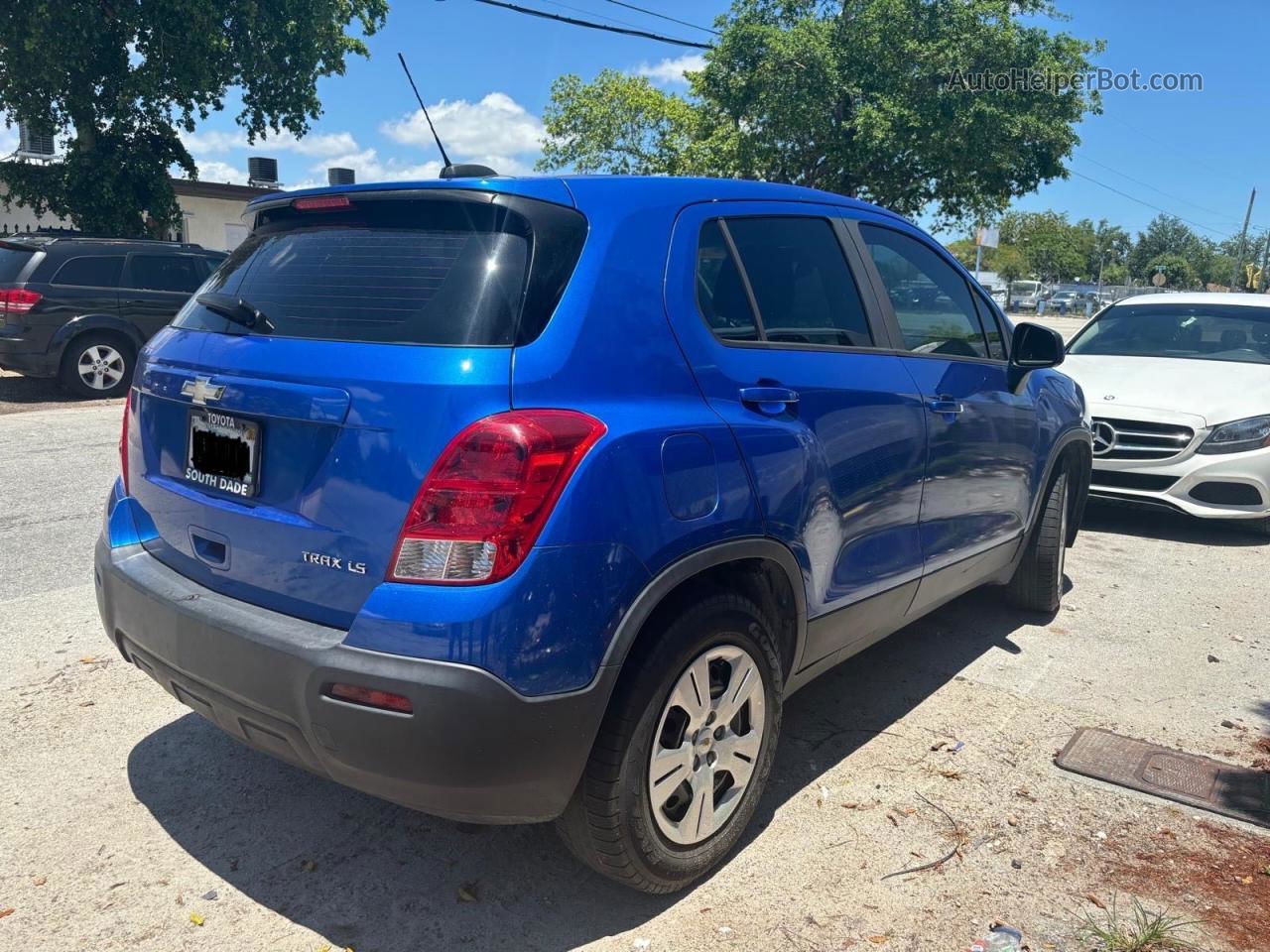 2016 Chevrolet Trax Ls Blue vin: KL7CJKSB6GB757226