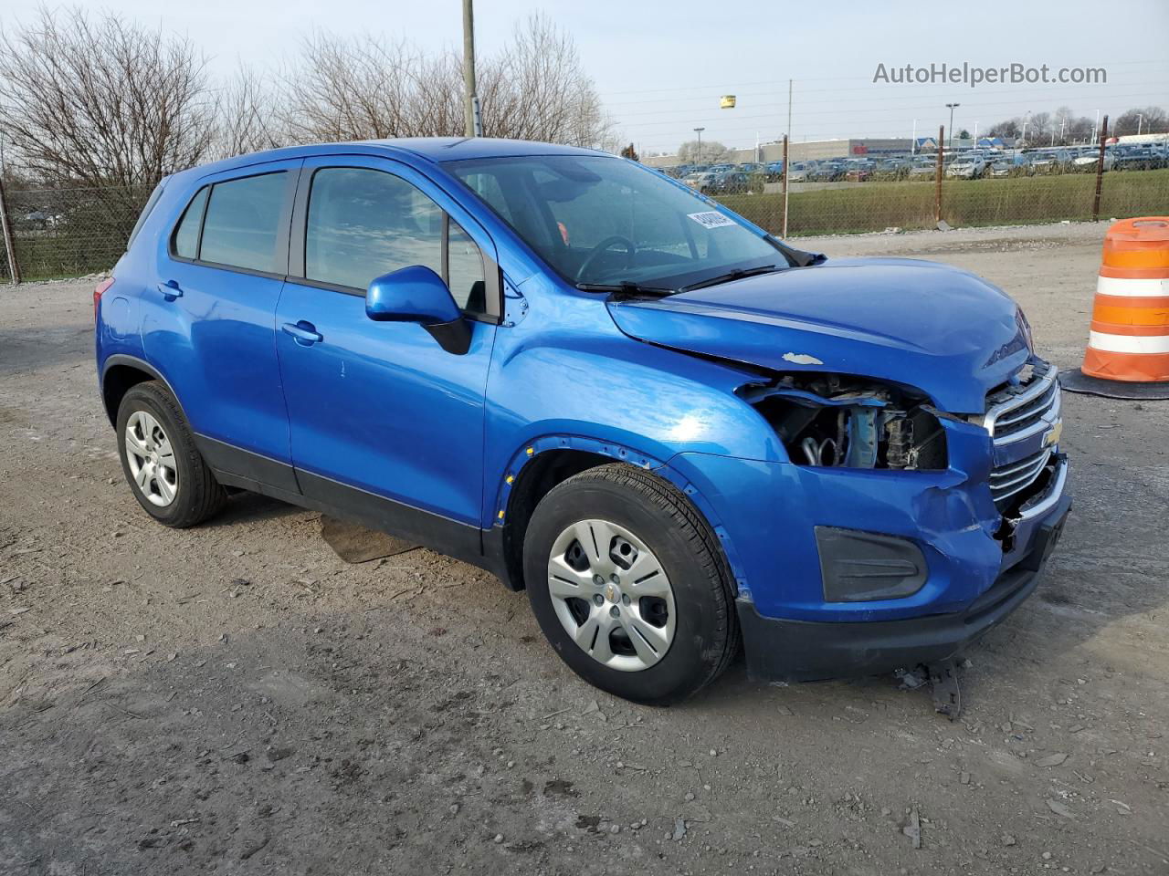 2016 Chevrolet Trax Ls Blue vin: KL7CJKSB8GB666362