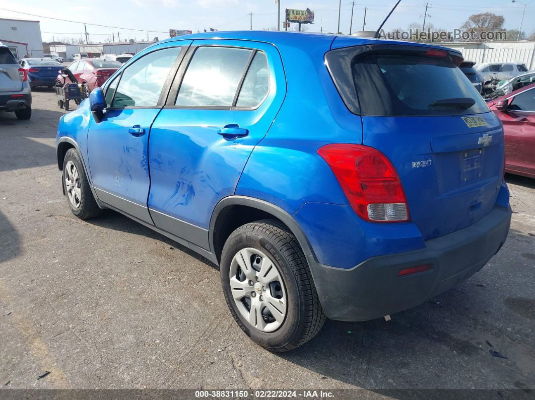 2016 Chevrolet Trax 1ls Blue vin: KL7CJKSB8GB760550