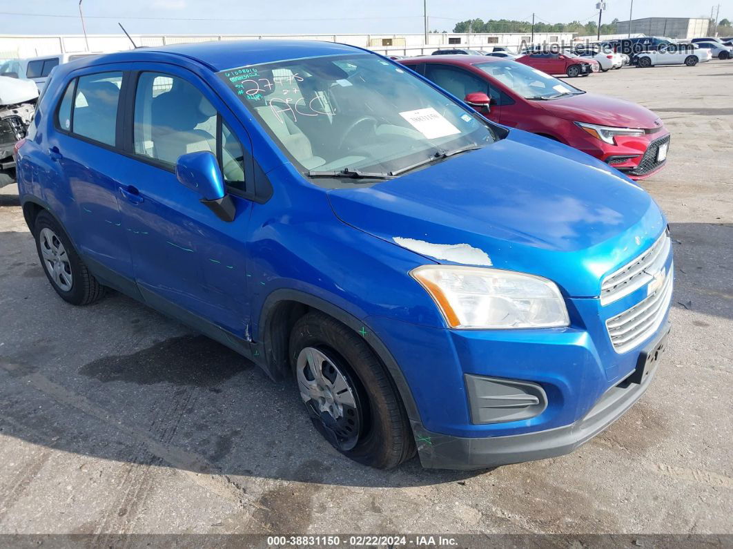 2016 Chevrolet Trax 1ls Blue vin: KL7CJKSB8GB760550