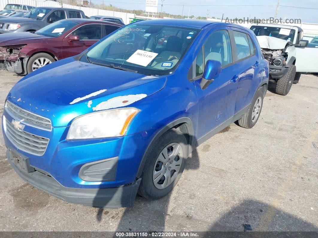 2016 Chevrolet Trax 1ls Blue vin: KL7CJKSB8GB760550