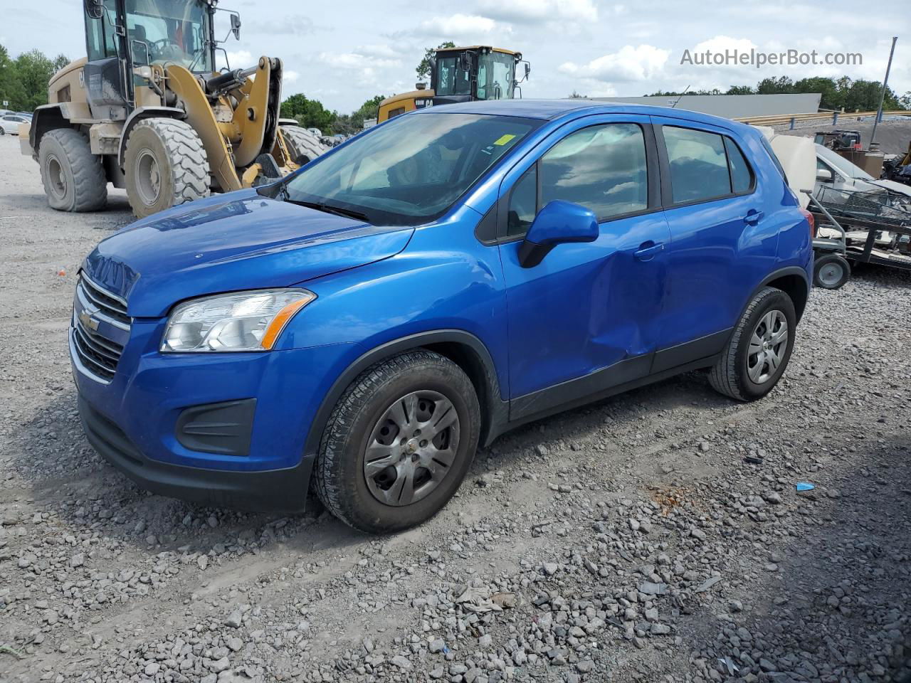 2016 Chevrolet Trax Ls Blue vin: KL7CJKSB9GB728447