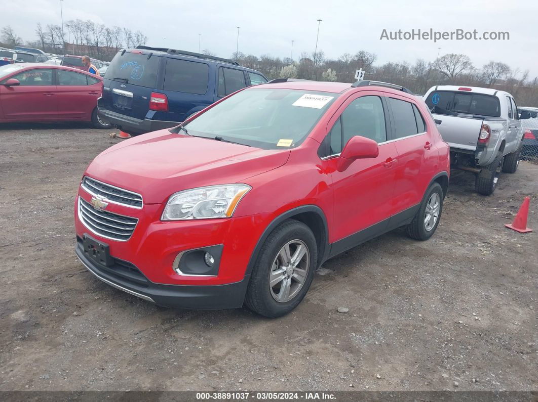 2016 Chevrolet Trax Lt Red vin: KL7CJLSB0GB755624