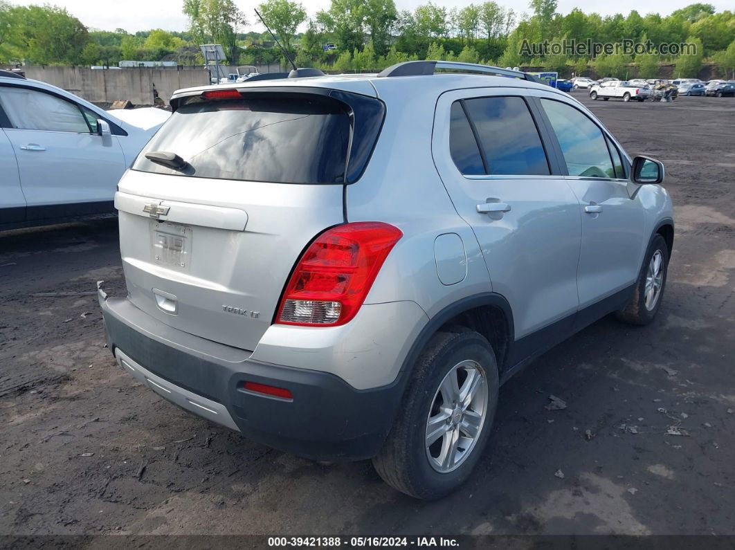 2016 Chevrolet Trax Lt Silver vin: KL7CJLSB1GB506846