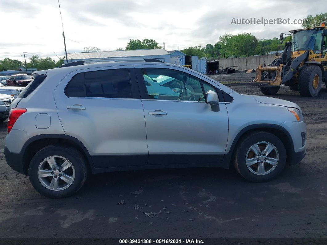 2016 Chevrolet Trax Lt Silver vin: KL7CJLSB1GB506846