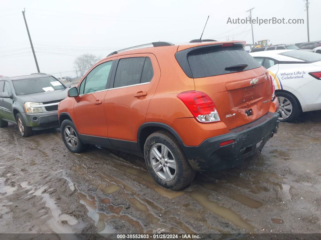 2016 Chevrolet Trax Lt Orange vin: KL7CJLSB1GB622533