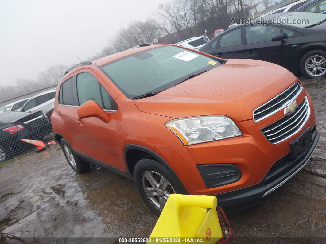 2016 Chevrolet Trax Lt Оранжевый vin: KL7CJLSB1GB622533