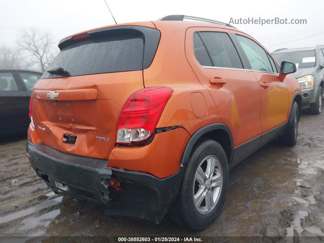 2016 Chevrolet Trax Lt Orange vin: KL7CJLSB1GB622533