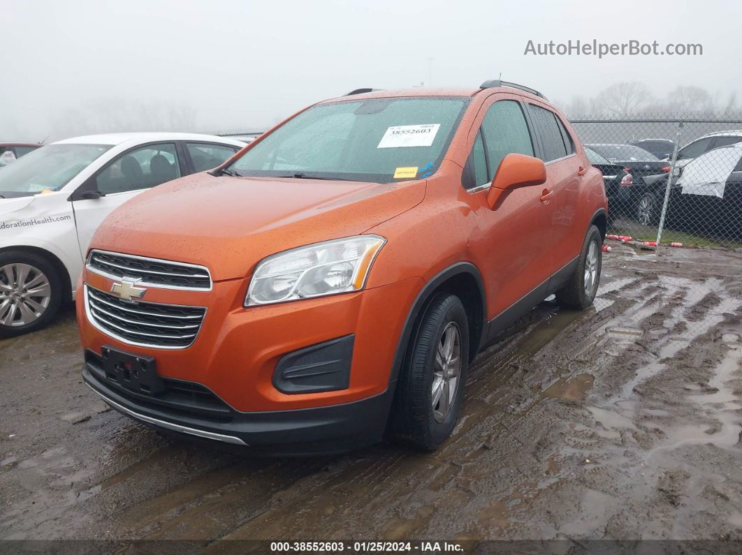 2016 Chevrolet Trax Lt Orange vin: KL7CJLSB1GB622533