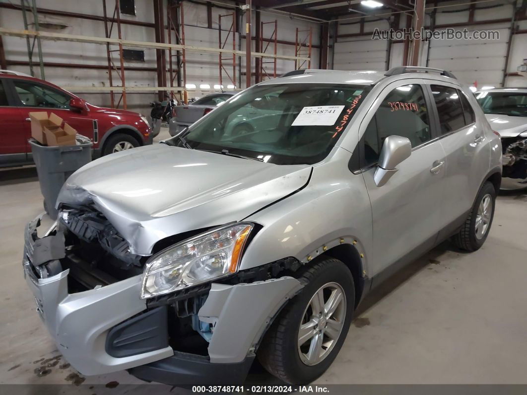 2016 Chevrolet Trax Lt Серебряный vin: KL7CJLSB1GB653765