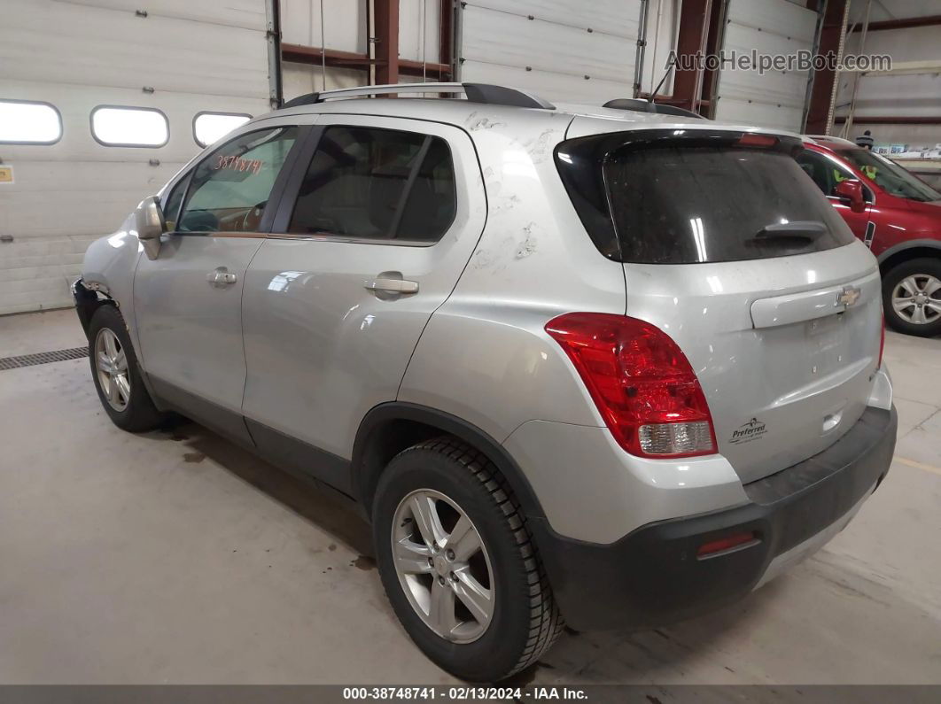 2016 Chevrolet Trax Lt Silver vin: KL7CJLSB1GB653765