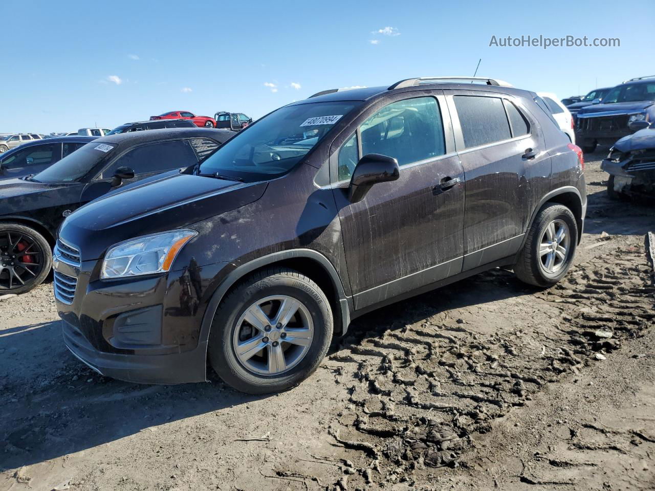 2016 Chevrolet Trax 1lt Brown vin: KL7CJLSB4GB730905