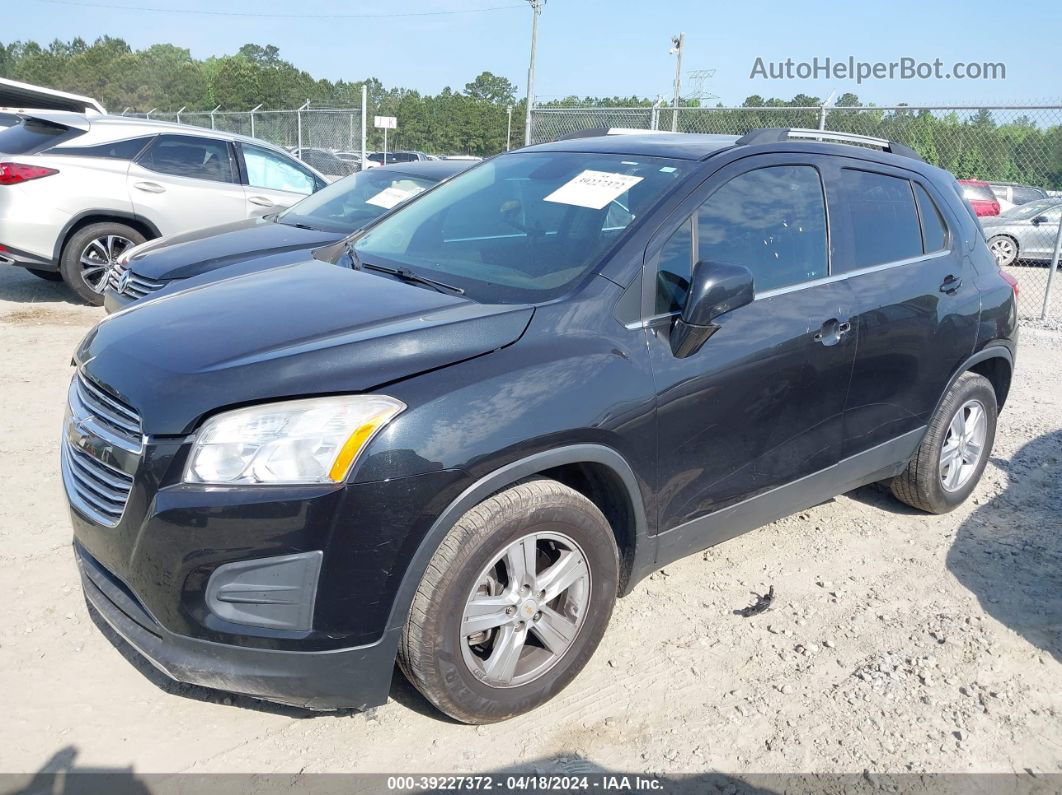 2016 Chevrolet Trax Lt Черный vin: KL7CJLSB6GB652160