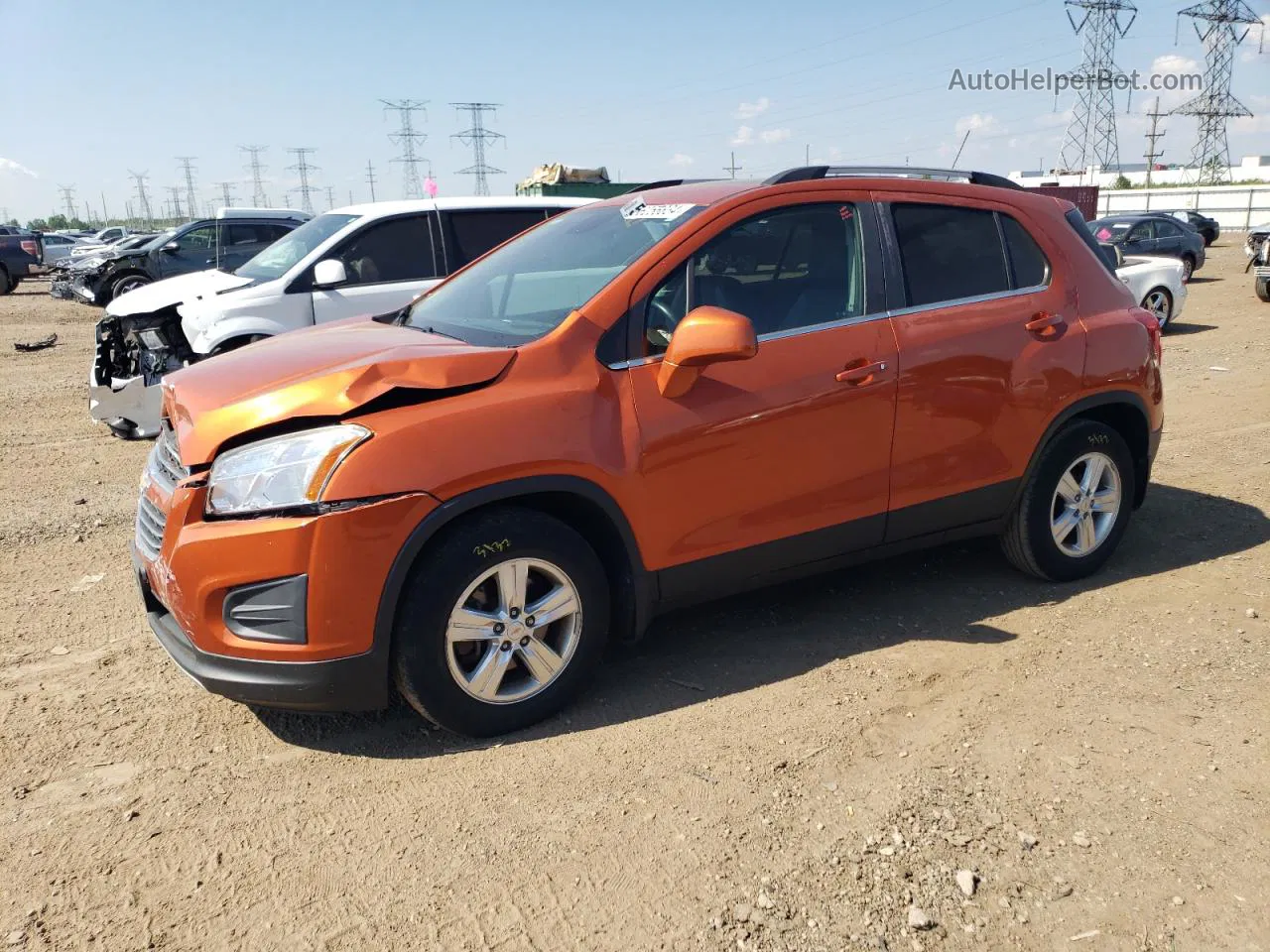 2016 Chevrolet Trax 1lt Оранжевый vin: KL7CJLSB6GB724037