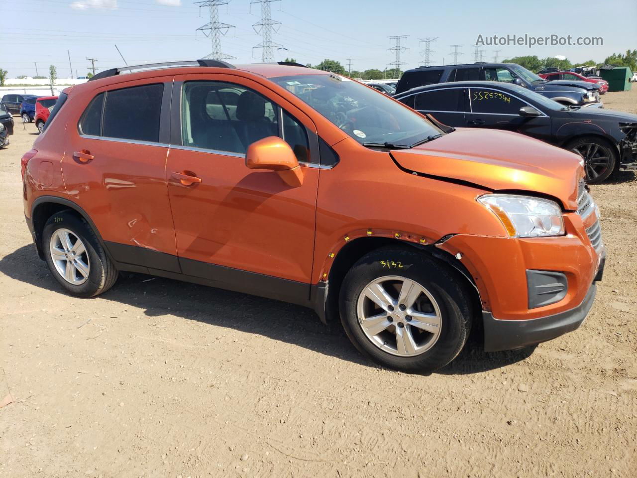 2016 Chevrolet Trax 1lt Оранжевый vin: KL7CJLSB6GB724037