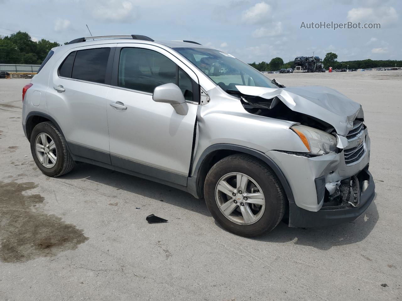 2016 Chevrolet Trax 1lt Silver vin: KL7CJLSB7GB669419