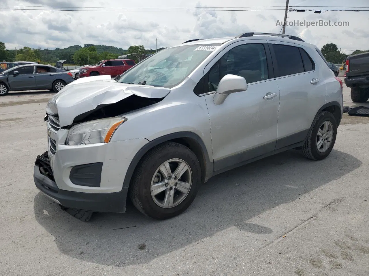 2016 Chevrolet Trax 1lt Silver vin: KL7CJLSB7GB669419