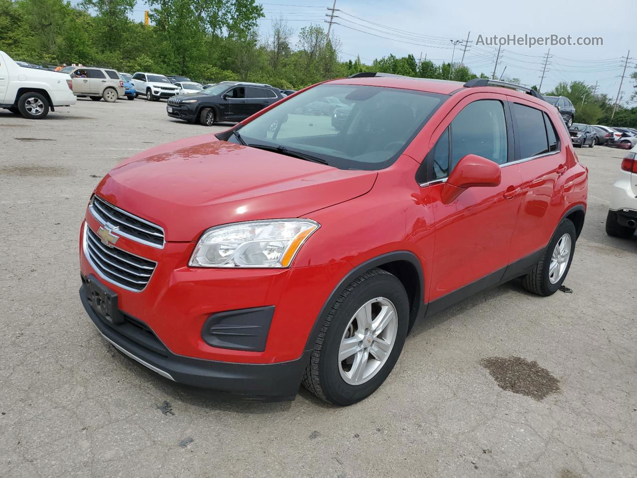 2016 Chevrolet Trax 1lt Red vin: KL7CJLSB7GB734964