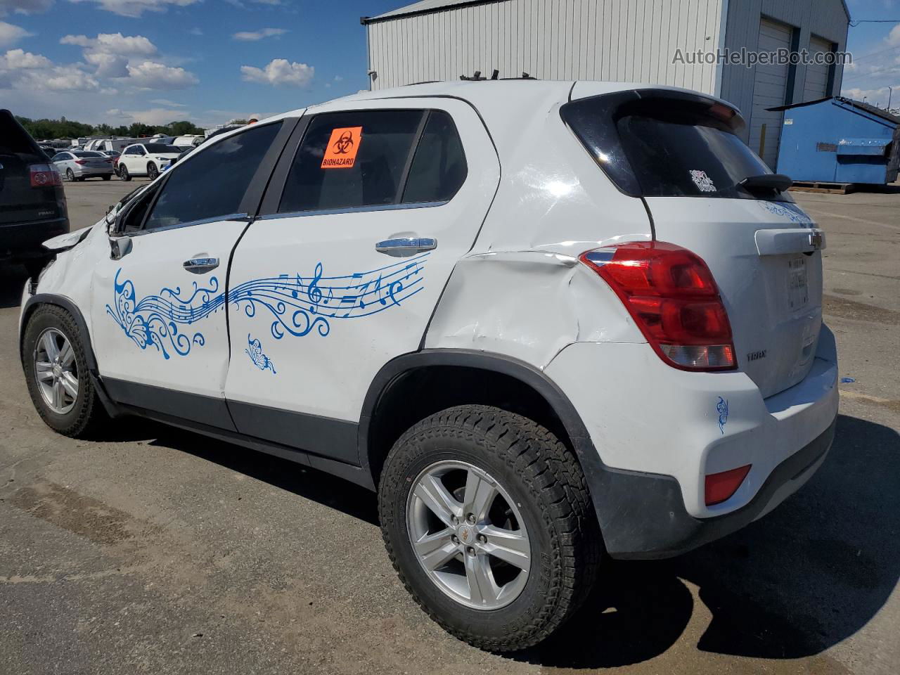 2019 Chevrolet Trax 1lt White vin: KL7CJLSB7KB893122