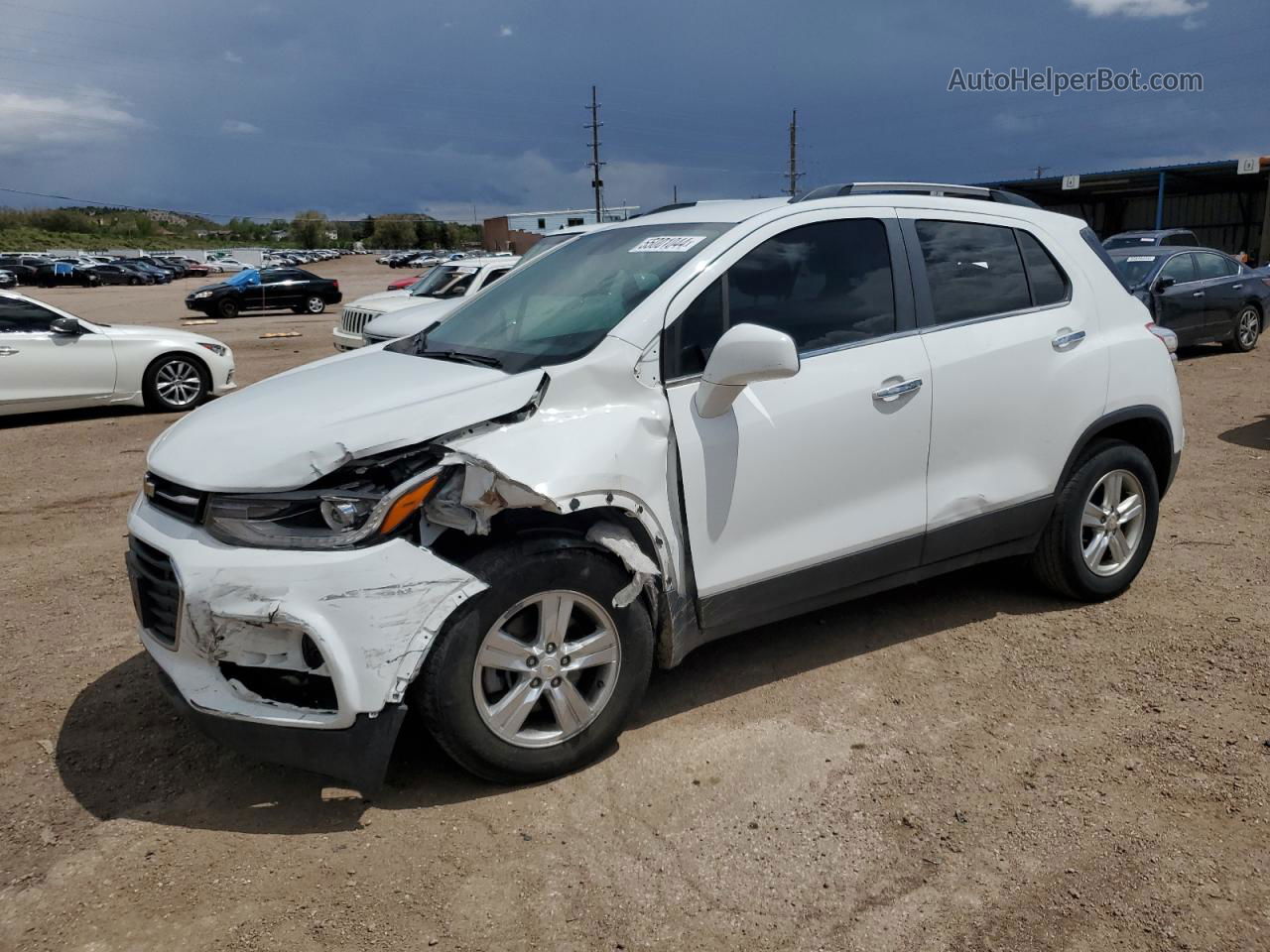 2019 Chevrolet Trax 1lt White vin: KL7CJLSB8KB823113